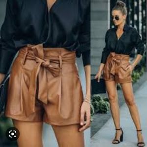 Vici Faux Leather Shorts